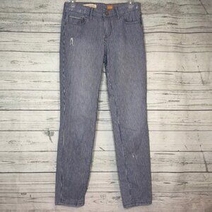 Pilcro & the letterpress Jeans Striped Skinny 27 Blue White
